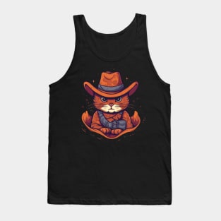 Funny Cat Cowboy Cowgirl Meow Howdy Meowdy Tank Top